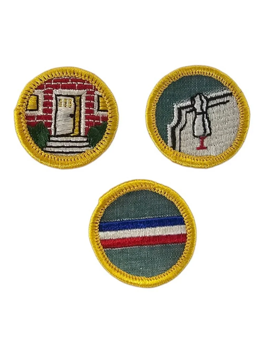 Girl Scout Merit Badges Cadette Lot of 9 Embroidered Patches Vintage 1960s 1980s